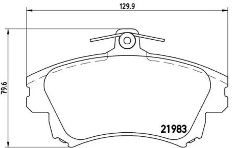 Тормозные колодки дисковые BREMBO P86 017 (фото 1)