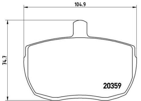 Тормозные колодки дисковые BREMBO PA6 001