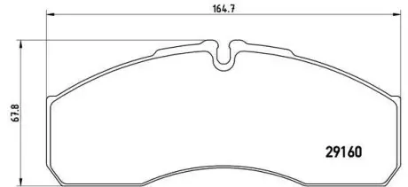 Тормозные колодки дисковые BREMBO PA6 022