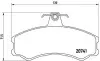 Тормозные колодки дисковые BREMBO PA6 024 (фото 1)