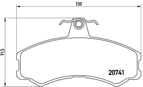 Тормозные колодки дисковые BREMBO PA6 024