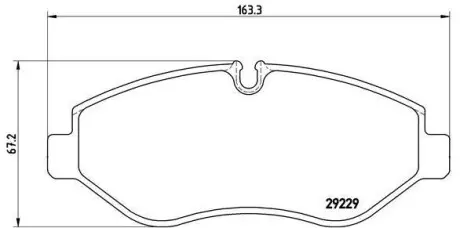 Тормозные колодки дисковые BREMBO PA6 026
