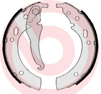 Гальмівні колодки барабанні BREMBO S06 501