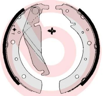Гальмівні колодки барабанні BREMBO S06 502