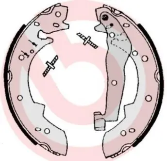 Гальмівні колодки барабанні BREMBO S06 504