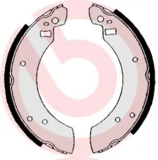 Гальмівні колодки барабанні BREMBO S24 502