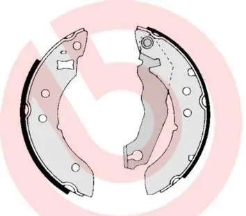 Гальмівні колодки барабанні BREMBO S24 536