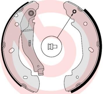 Тормозные колодки барабанные BREMBO S24 538