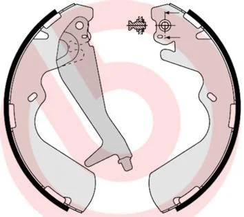 Гальмівні колодки барабанні BREMBO S30 514
