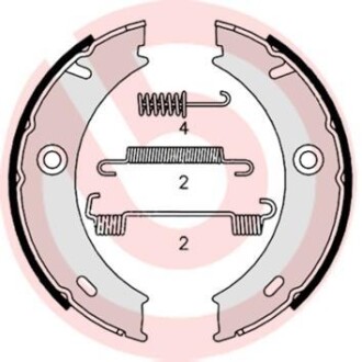 Гальмівні колодки барабанні BREMBO S50 512