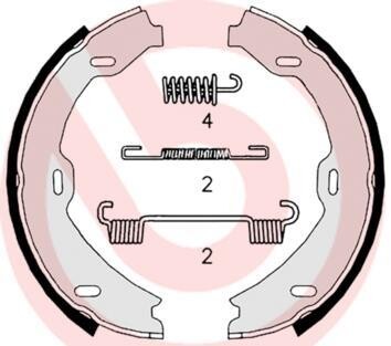 Тормозные колодки барабанные BREMBO S50 518