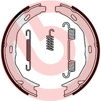 Гальмівні колодки барабанні BREMBO S50 522