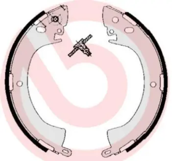 Гальмівні колодки барабанні BREMBO S54 506