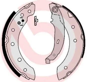 Гальмівні колодки барабані BREMBO S61 520