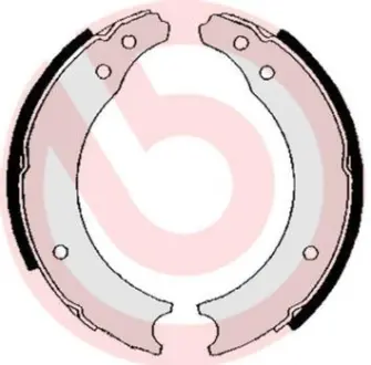 Гальмівні колодки барабанні BREMBO S68 502