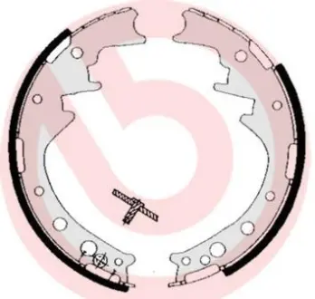 Гальмівні колодки барабанні BREMBO S83 521