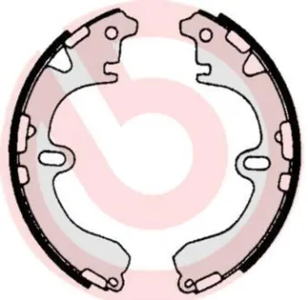 Гальмівні колодки барабанні BREMBO S83 531