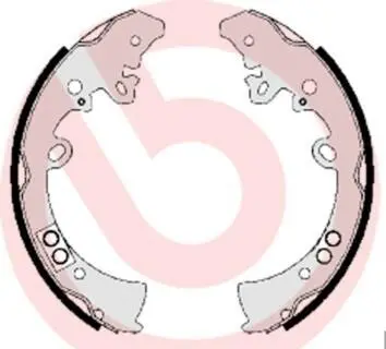Тормозные колодки барабанные BREMBO S83 550