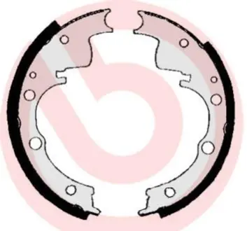 Гальмівні колодки барабанні BREMBO SA6 502