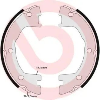Тормозные колодки барабанные BREMBO SA6 506