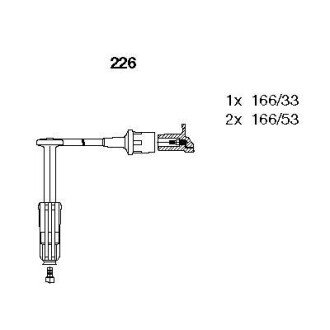 Комплект проводів MERCEDES "M104 2,8-3,2 "94-00 BREMI 226