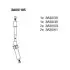 Комплект проводів CHRYSLER/DODGE/JEEP Voyager/Caravane/Wrangler &quot;3,3-3,8 &quot;00&gt;&gt; BREMI 3A00185 (фото 1)