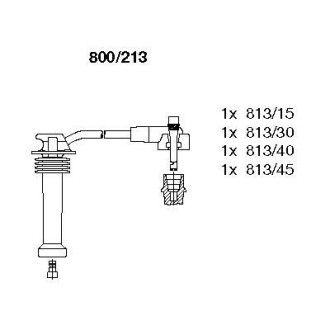 Провода зажигания Ford Mondeo 1.6-2.0i 16V 93-(к-кт) BREMI 800/213