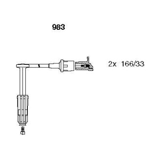 Провода зажигания MB Sprinter 901-904 95-06 (к-кт) BREMI 983