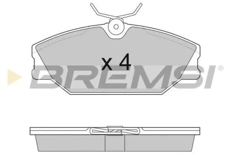 Гальмівні колодки пер. Laguna I/Megane I 95-03 (TRW) BREMSI BP2874
