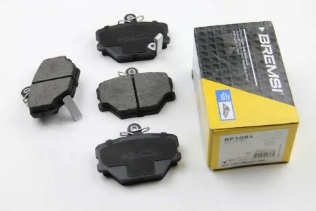Тормозные колодки пер. Smart 0.6/0.7/1.0 i/0.8 CDI BREMSI BP2881