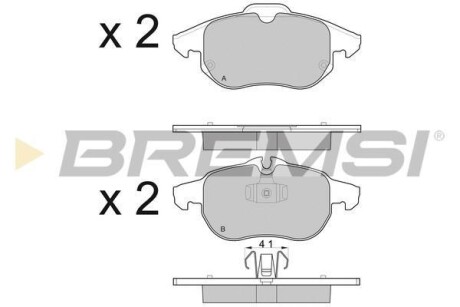 Тормозные колодки пер. Vectra C 02- BREMSI BP3014