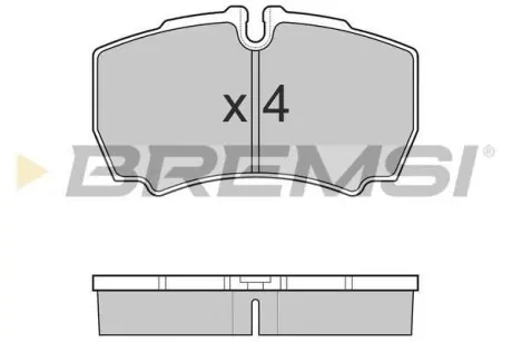 Гальмівні колодки зад. Daily 99- (без спарки) BREMSI BP3025