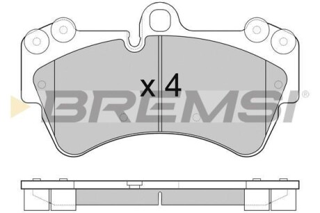 Гальмівні колодки пер. Audi Q7/Touareg/Cayenne BREMSI BP3099