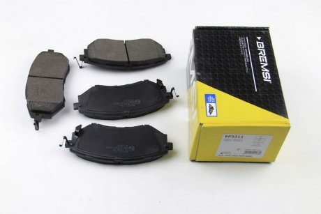 Тормозные колодки пер. Subaru Legacy IV/Outback 03- (akebono) BREMSI BP3211