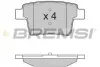 Тормозные колодки зад. Форд Мондео 00-07 (bosch) BREMSI BP3266 (фото 1)