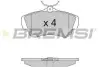 Тормозные колодки зад. Scudo/Expert 07- BREMSI BP3284 (фото 1)