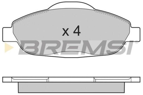 Тормозные колодки пер. Peugeot 308 07- (Bosch) BREMSI BP3364