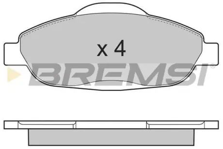Тормозные колодки пер. Peugeot 308 07- (Bosch) BREMSI BP3364