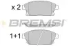 Гальмівні колодки пер. Astra J/Zarifa/Chevrolet Cruze 09- BREMSI BP3405 (фото 1)