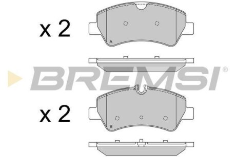 Тормозные колодки зад. Transit (V348) 12-(RWD) BREMSI BP3526