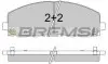 Тормозные колодки пер. Fiat Freemont 11-/Dodge Caravan 08- (183x63.2x19.5) BREMSI BP3543 (фото 1)