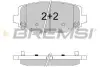 Гальмівні колодки зад. Fiat Freemont 11-/Dodge Caravan 08- (130.1x55.2x17.1) BREMSI BP3544 (фото 1)