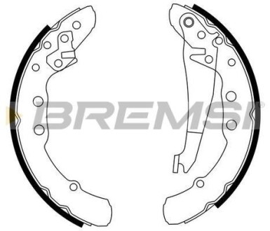 Тормозные колодки зад. Caddy II 86-04(ATE) BREMSI GF0021