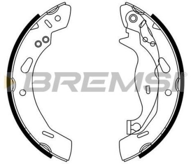 Тормозные колодки зад. Форд Fiesta VI 08- (TRW) BREMSI GF0249