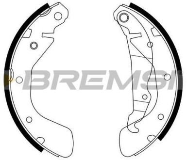 Гальмівні колодки зад. Daewoo Lanos 97- /Opel Astra 91-01,Combo 01- (GM) BREMSI GF0354