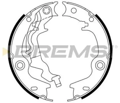Колодки ручного тормоза Hyundai Accent III 05-10/Kia Rio II 05- BREMSI GF0759