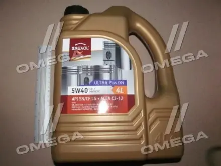 Масло моторное. Ultra Plus GN 5W40 API SN/CF LS (Канистра 4л) BREXOL 48021134649