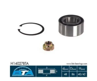 Подшипник колеса, комплект BTA H14027BTA
