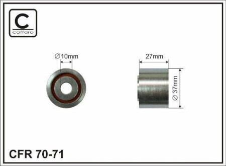 Ролик Пасу поліклинового 1.9d (-ac) CAFFARO 70-71