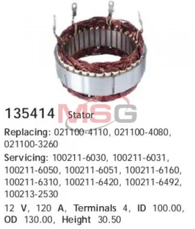 Обмотка генератора CARGO 135414